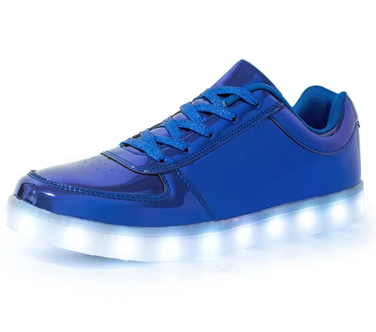 Light Up Shoes Women Blue Platinum Low Tops
