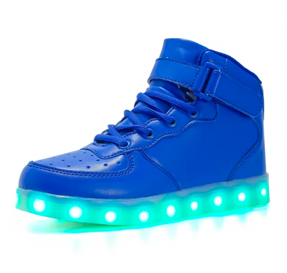 Light Up Shoes Kids Blue High Tops