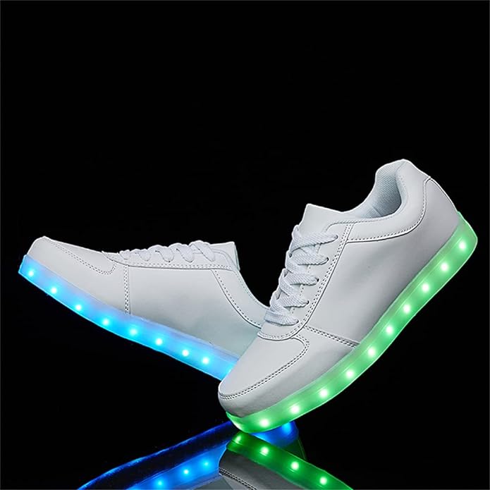 Light Up Shoes Toddler White Low Tops