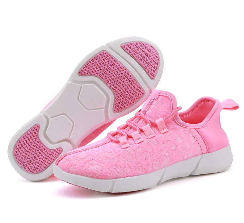 Light Up Shoes Kids Pink Fiber Optics