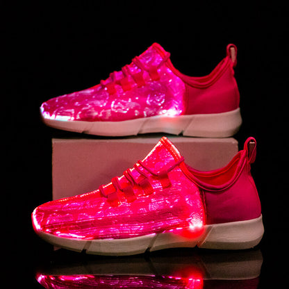 Light Up Shoes Toddler White Fiber Optics